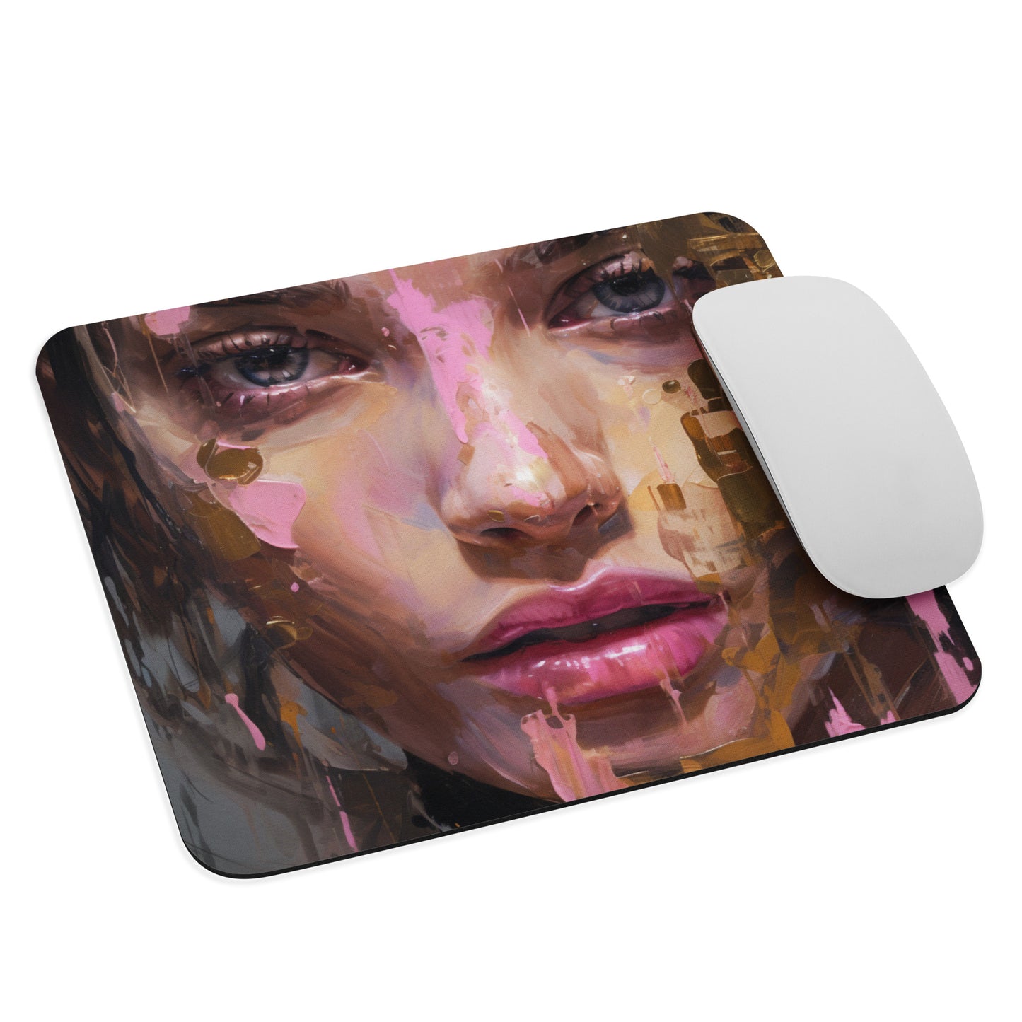 Abstract Portrait Mouse Pad