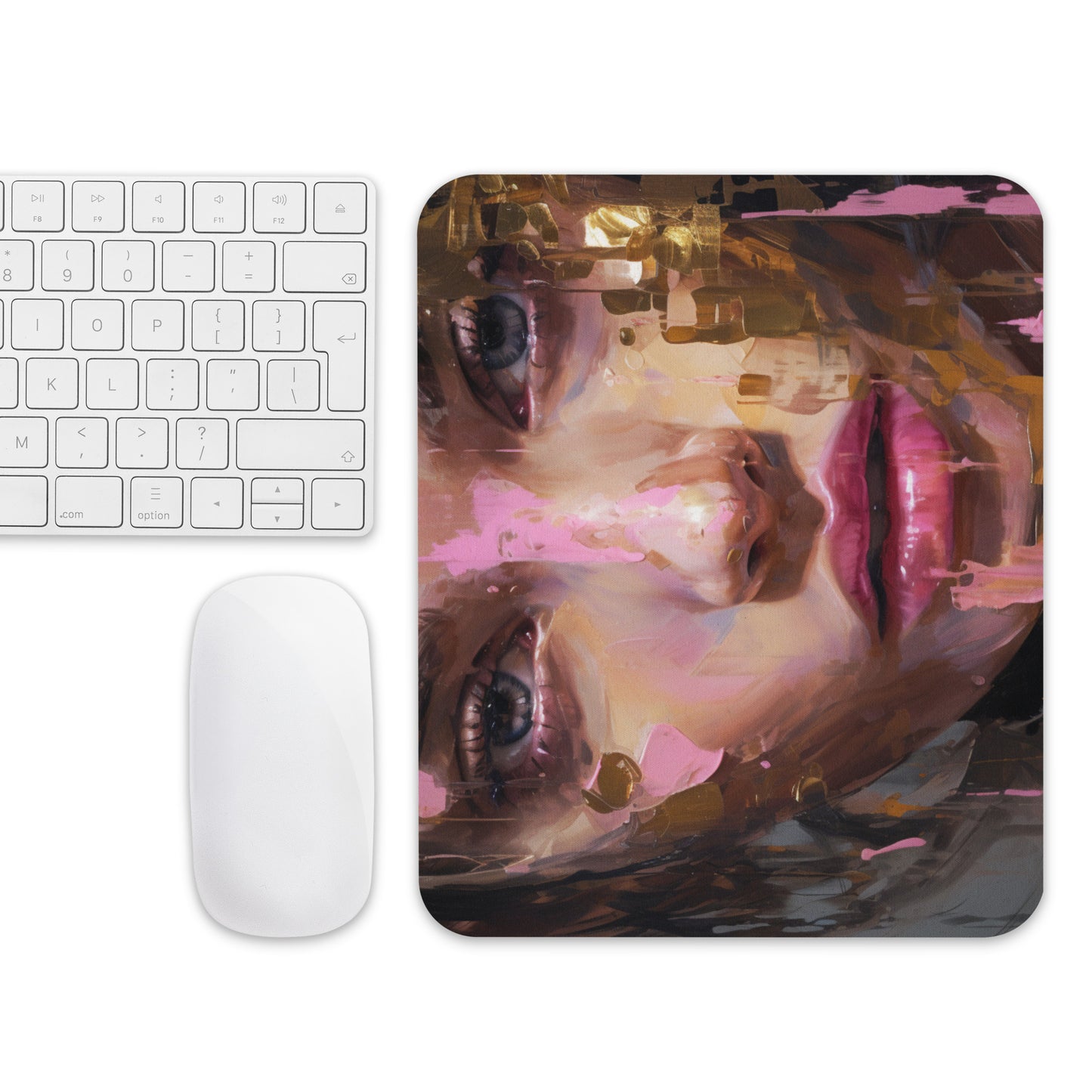 Abstract Portrait Mouse Pad