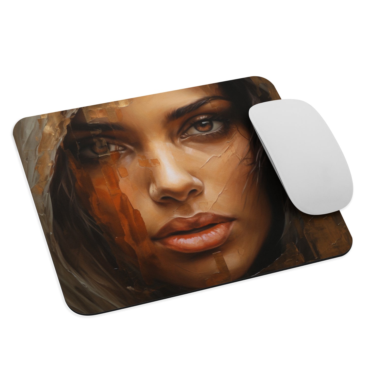 Abstract Portrait Mouse Pad