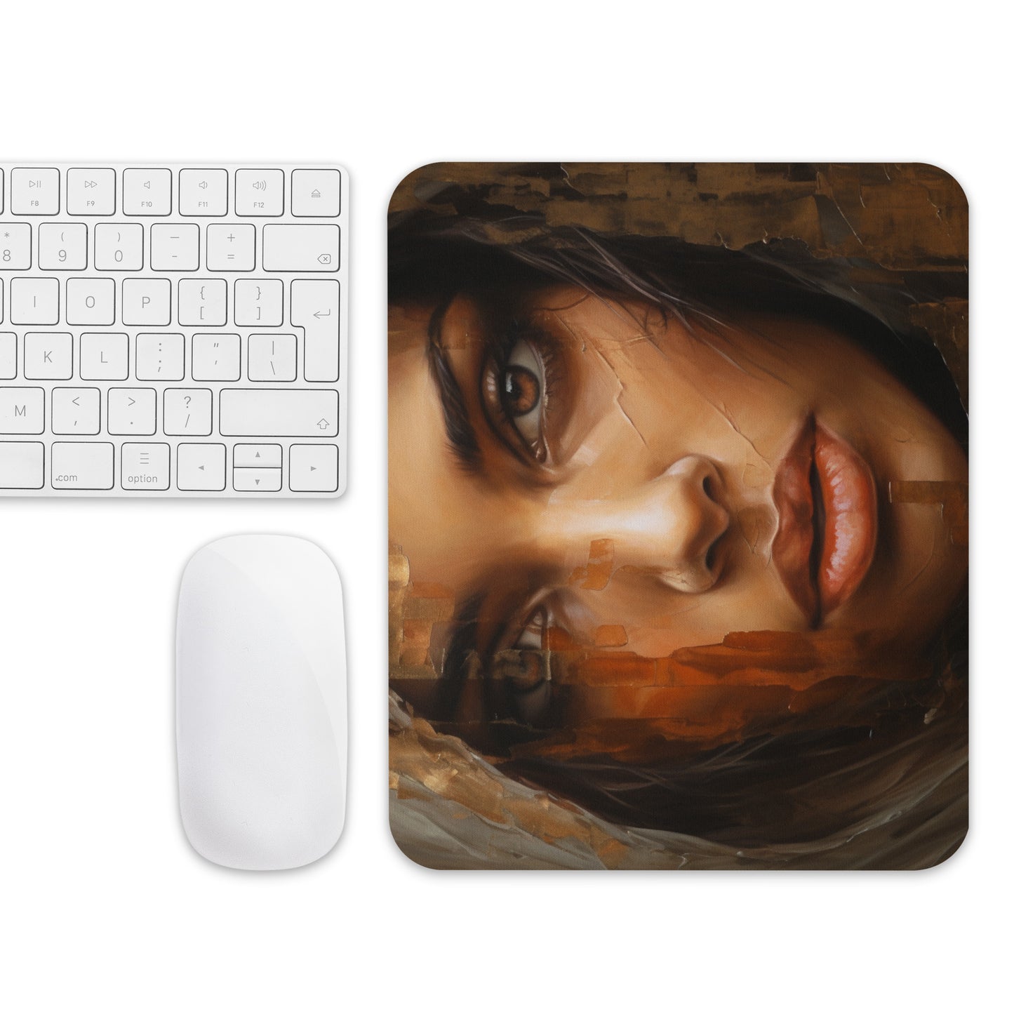 Abstract Portrait Mouse Pad