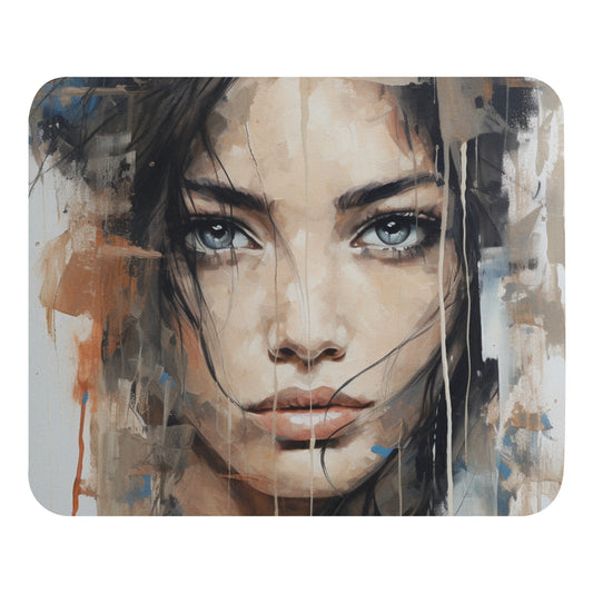 Abstract Portrait Mouse Pad