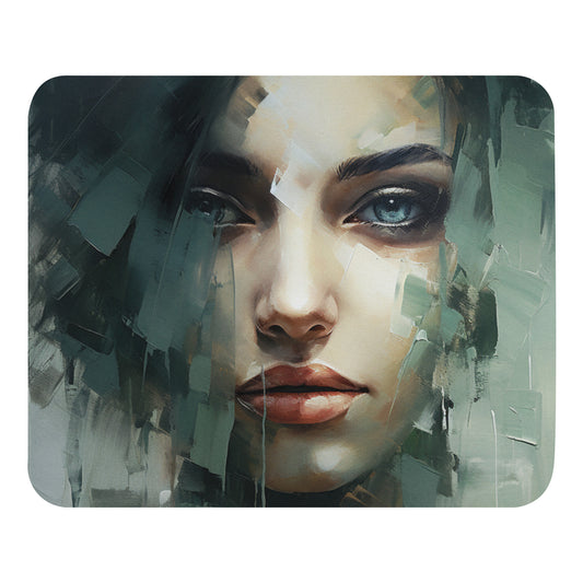 Abstract Portrait Mouse Pad