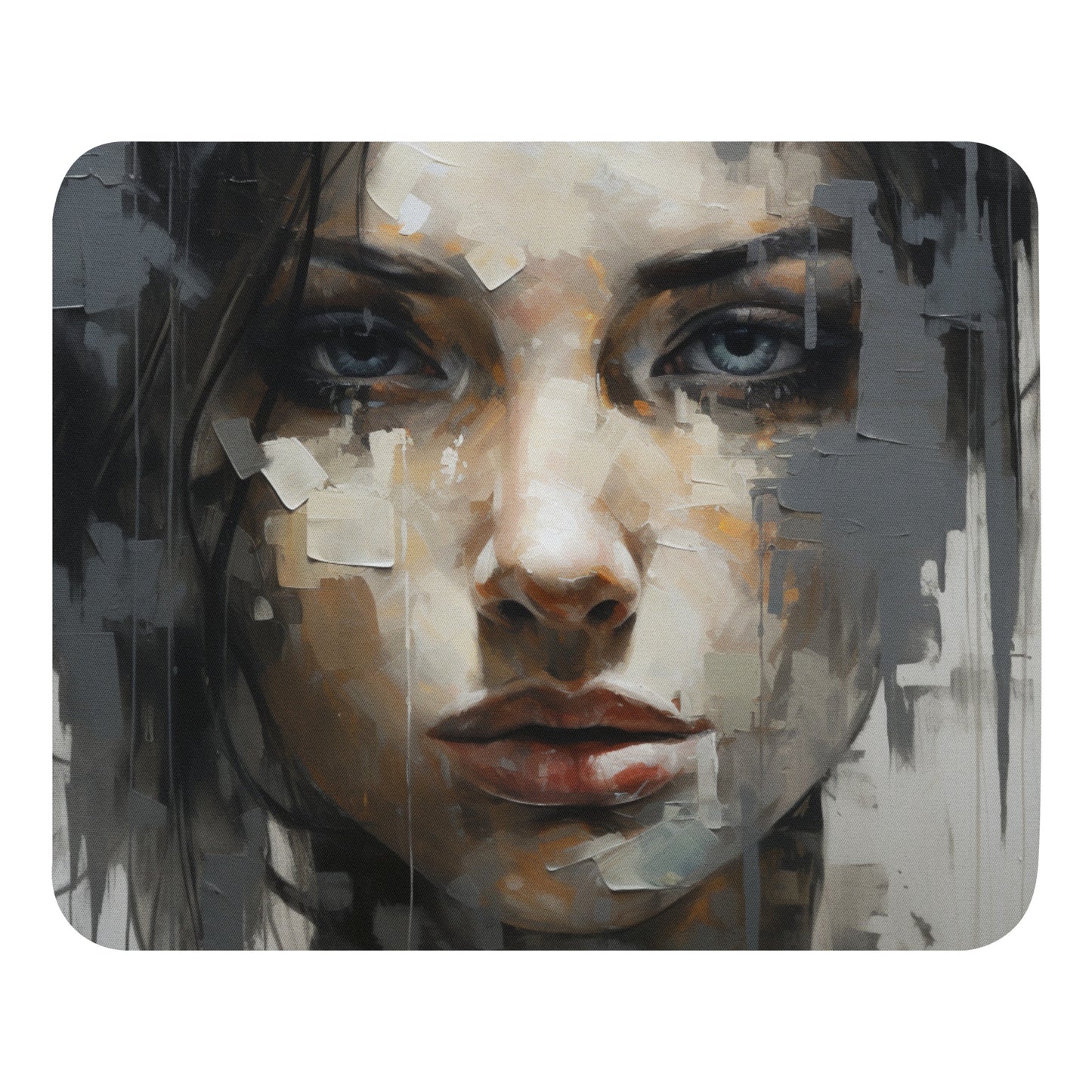 Abstract Portrait Mouse Pad