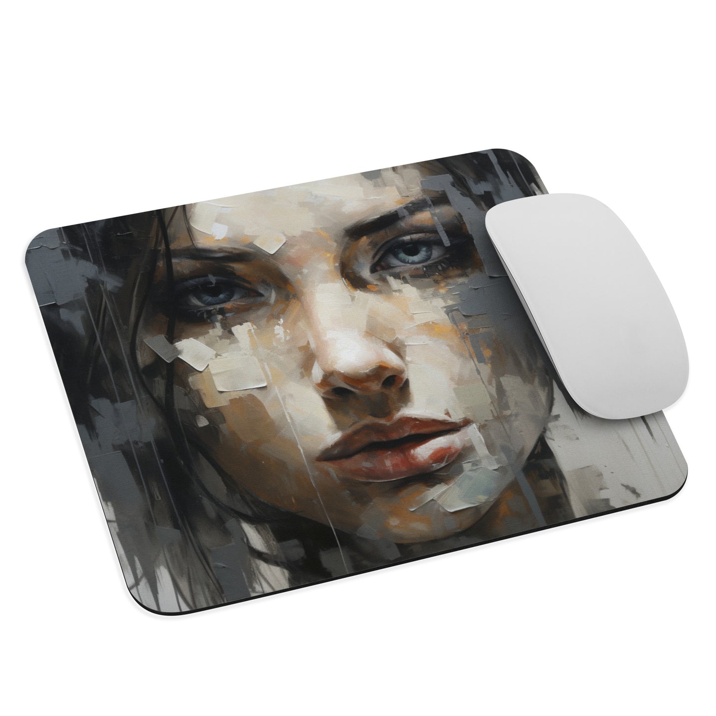 Abstract Portrait Mouse Pad