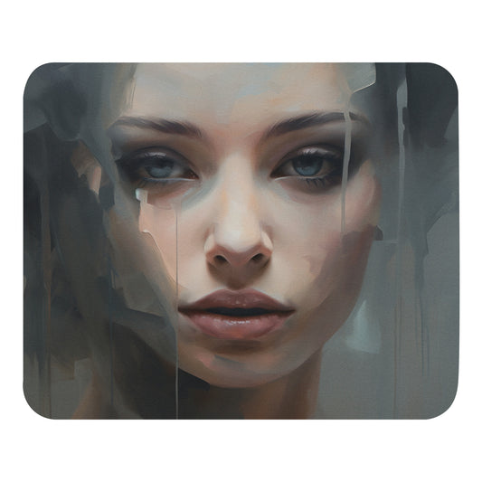 Abstract Portrait Mouse Pad