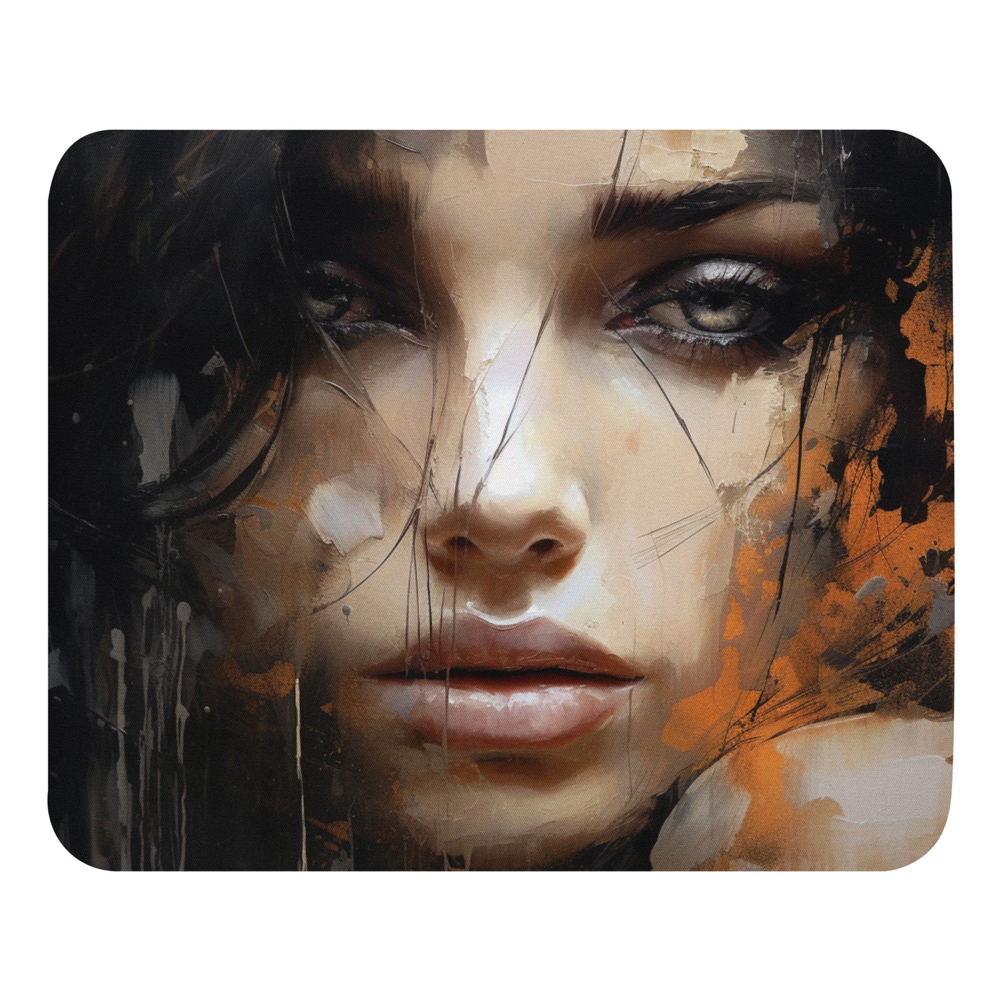 Abstract Portrait Mouse Pad