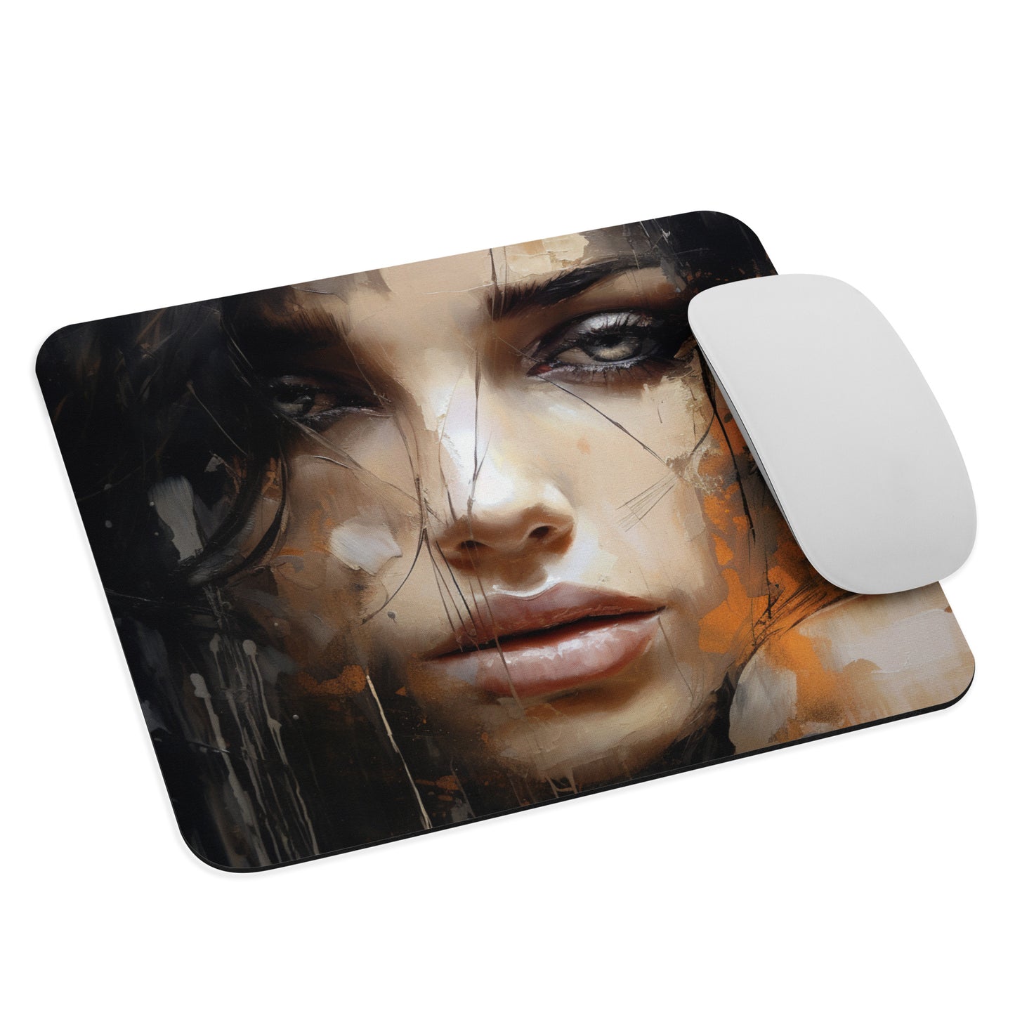 Abstract Portrait Mouse Pad