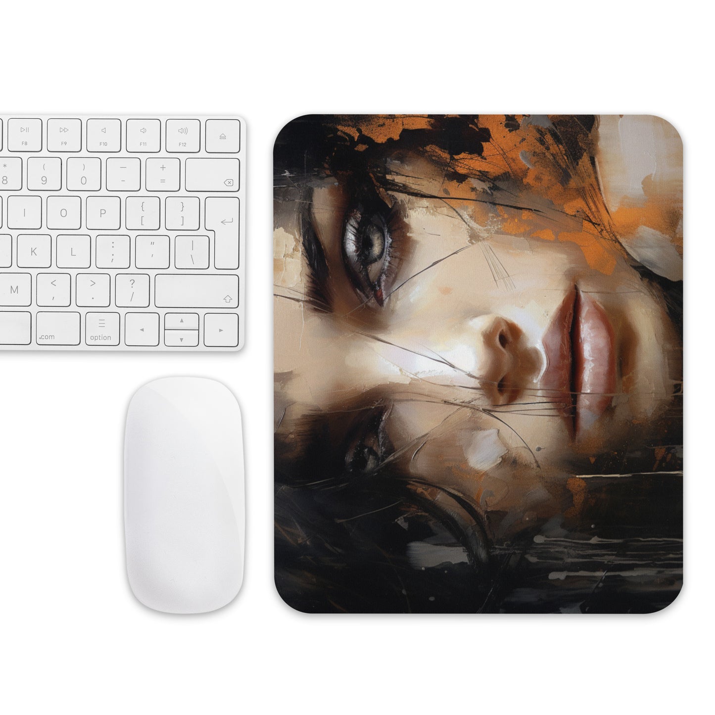 Abstract Portrait Mouse Pad