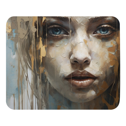 Abstract Portrait Mouse Pad