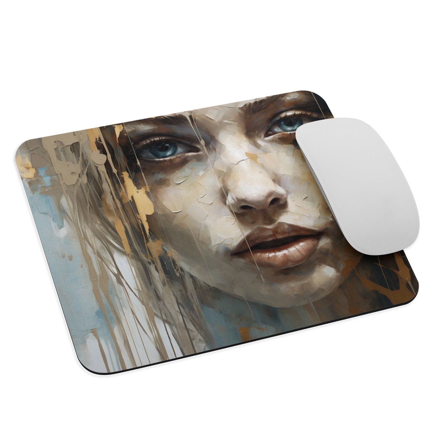 Abstract Portrait Mouse Pad