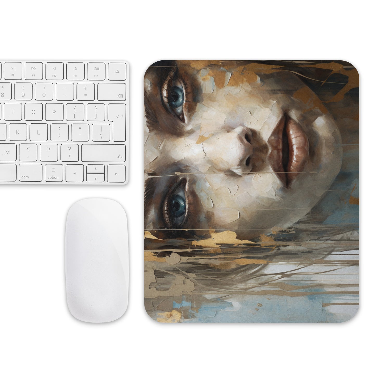 Abstract Portrait Mouse Pad