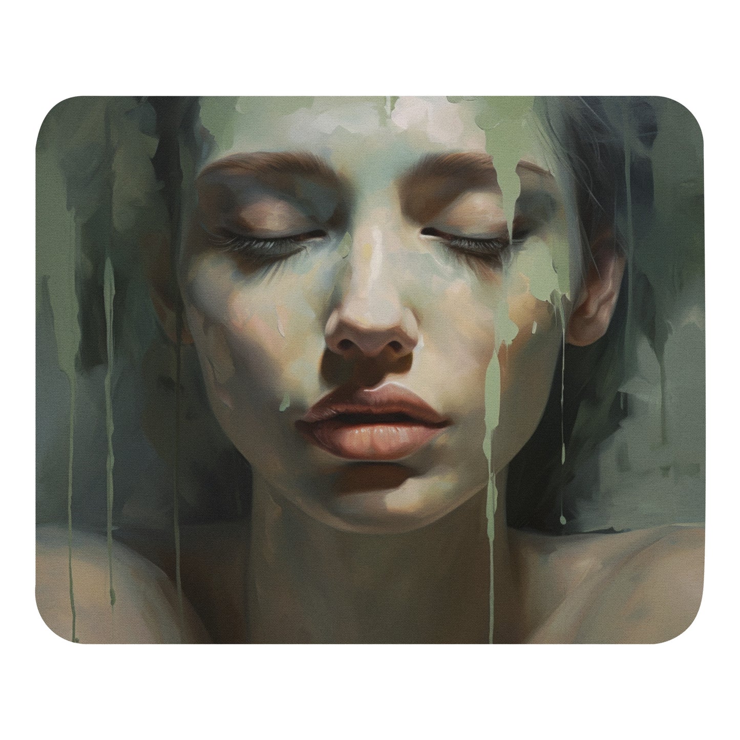 Abstract Portrait Mouse Pad