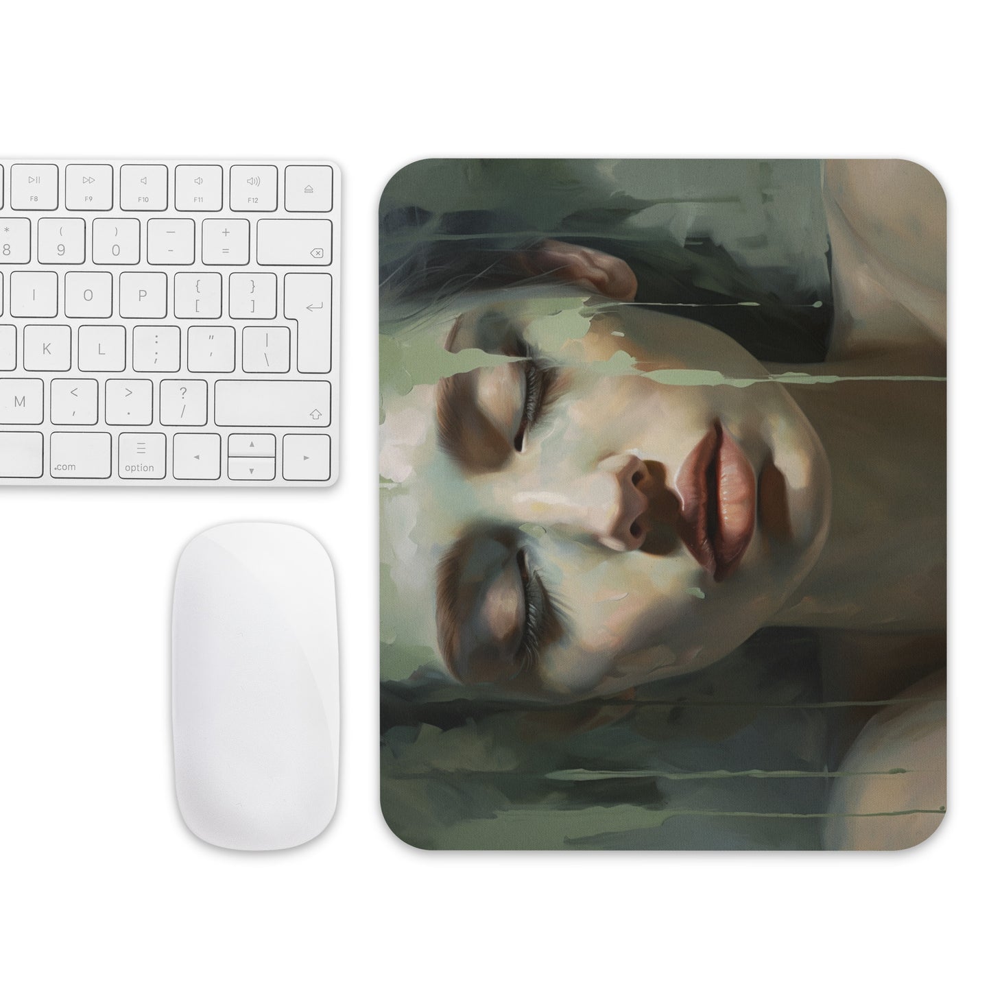 Abstract Portrait Mouse Pad