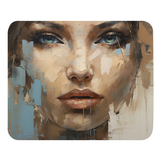 Abstract Portrait Mouse Pad