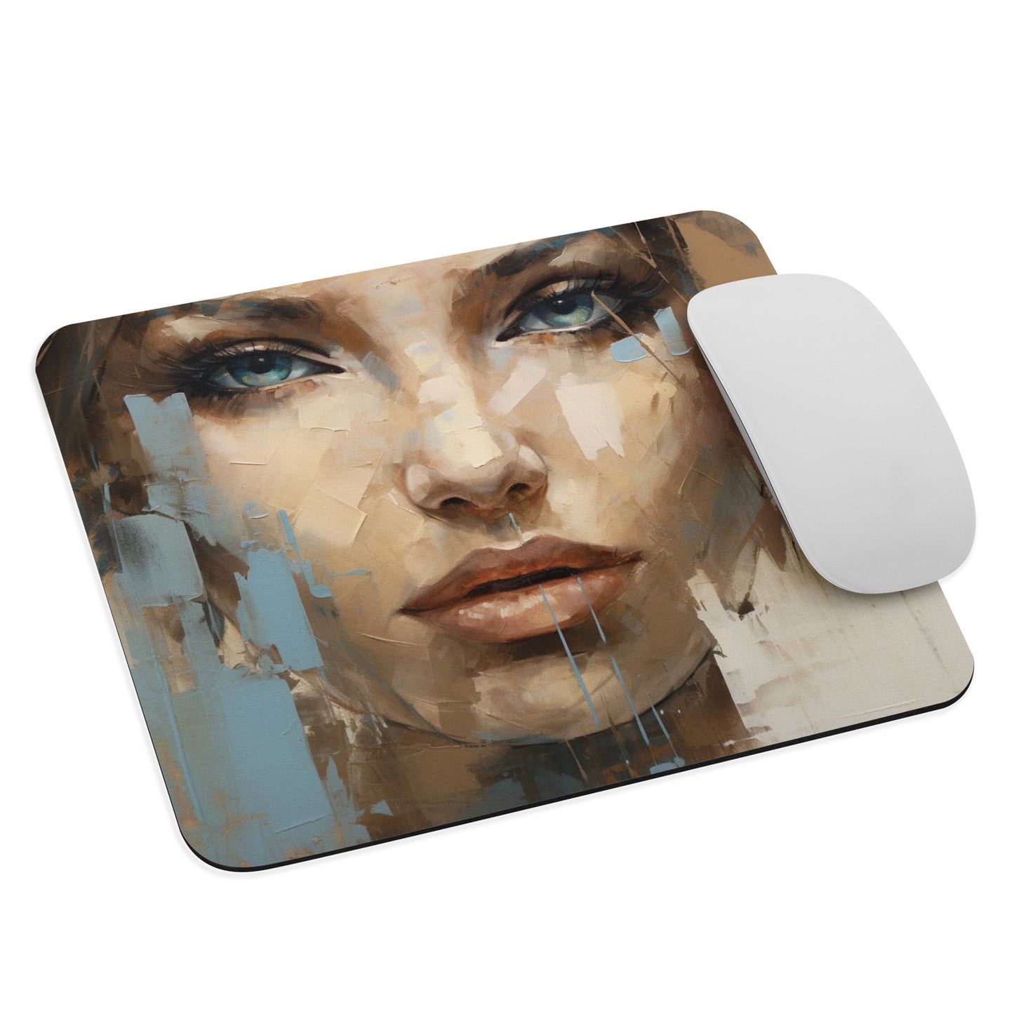 Abstract Portrait Mouse Pad