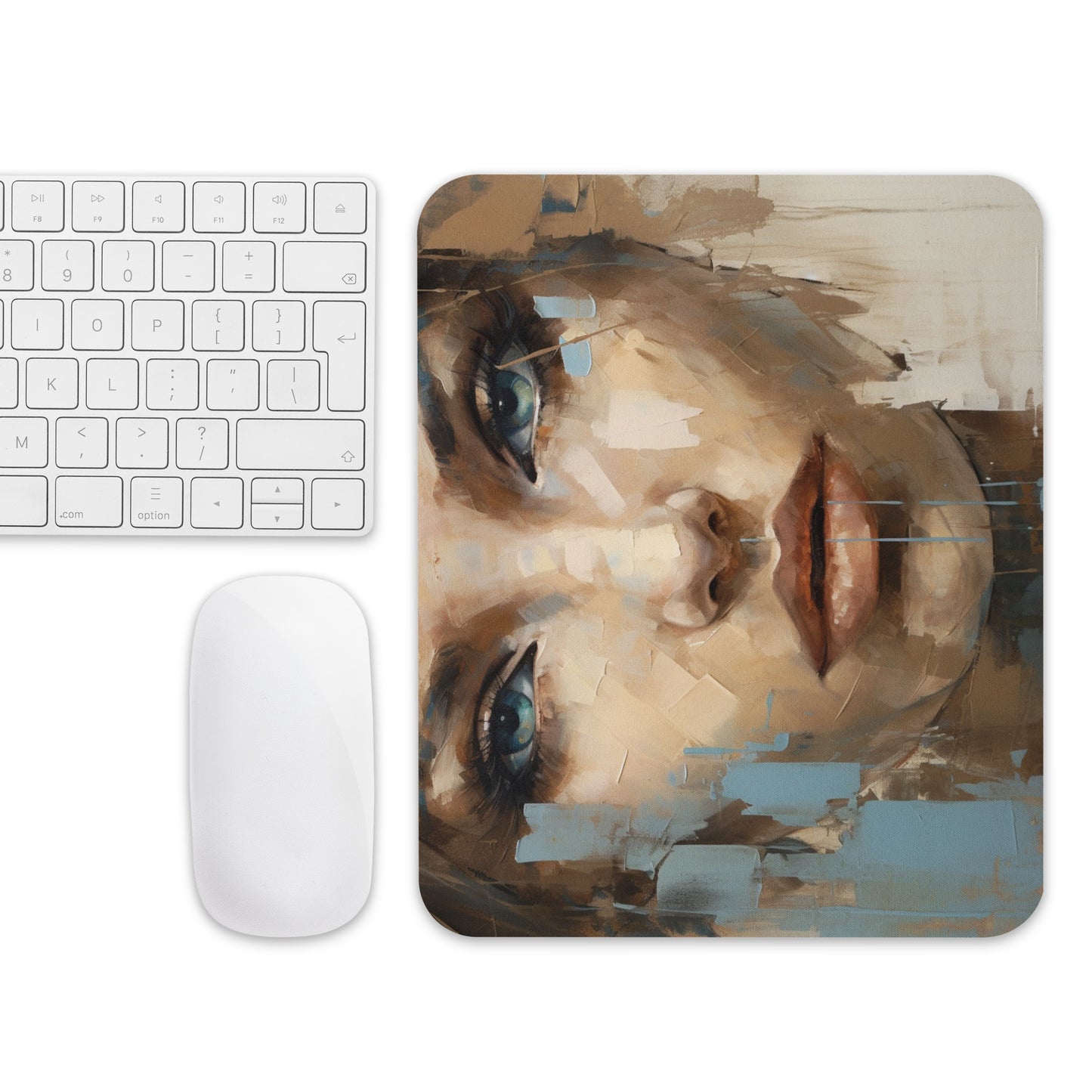 Abstract Portrait Mouse Pad