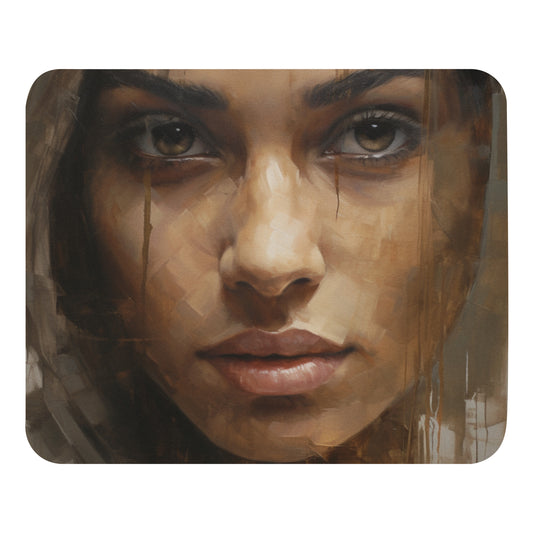 Abstract Portrait Mouse Pad