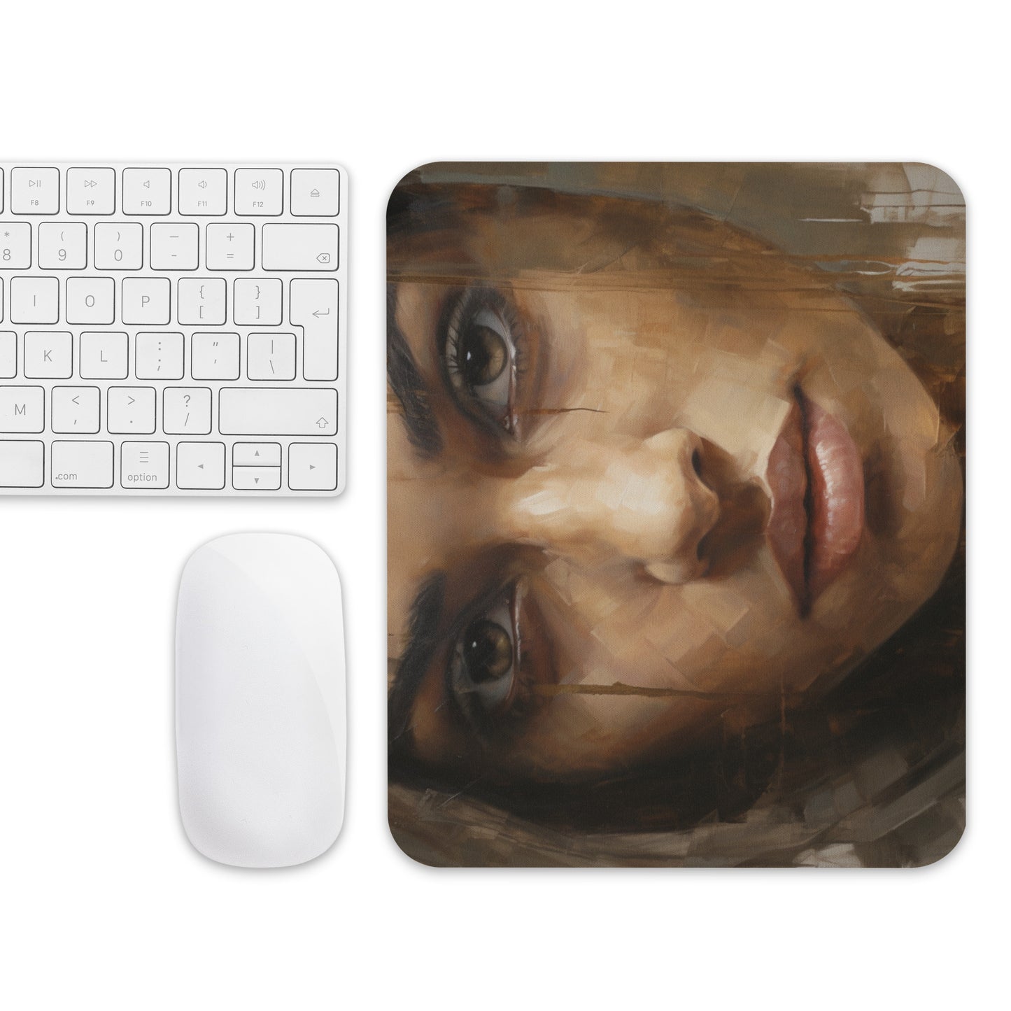 Abstract Portrait Mouse Pad