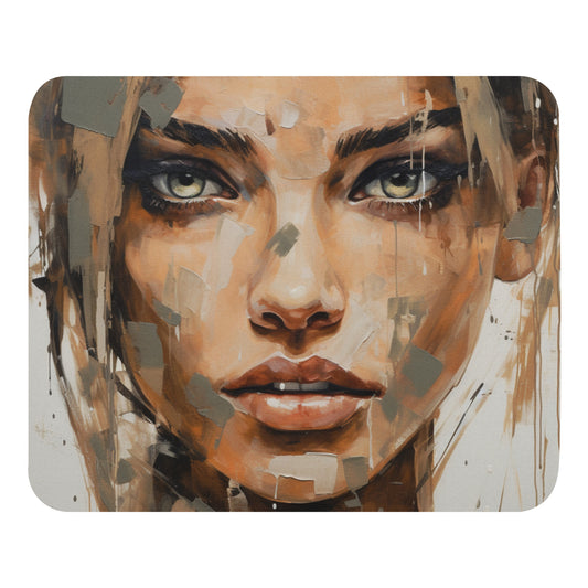 Abstract Portrait Mouse Pad