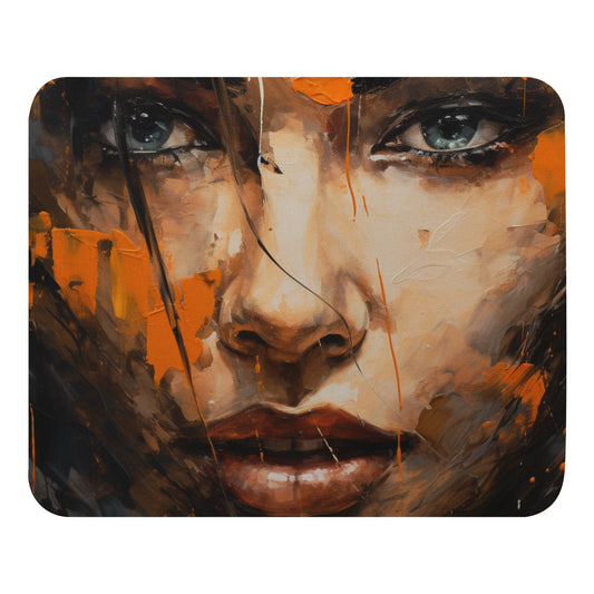 Abstract Portrait Mouse Pad