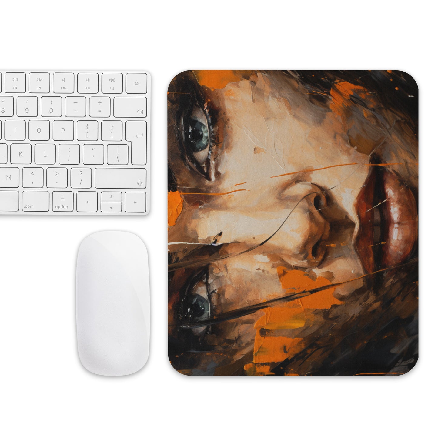 Abstract Portrait Mouse Pad