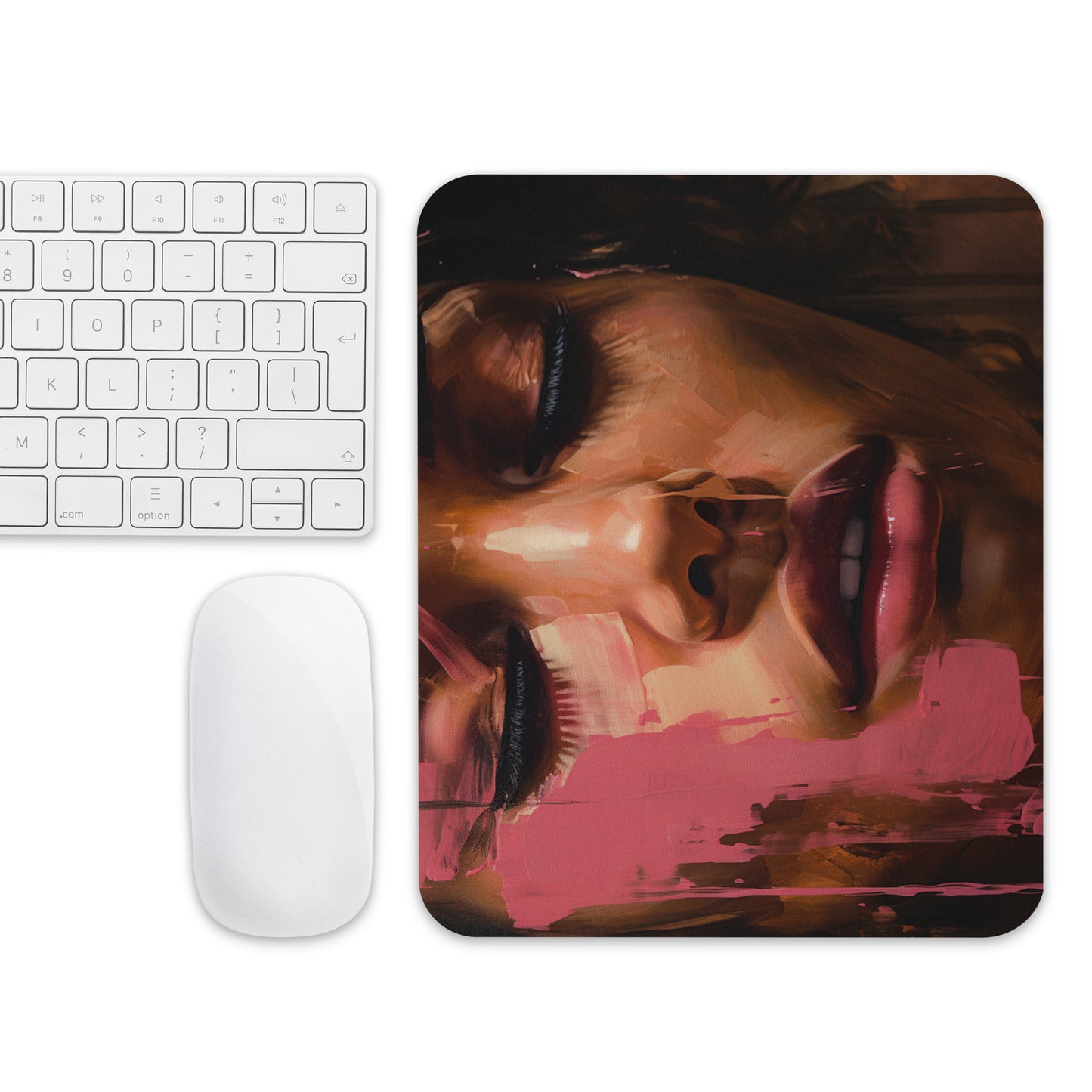 Abstract Portrait Mouse Pad