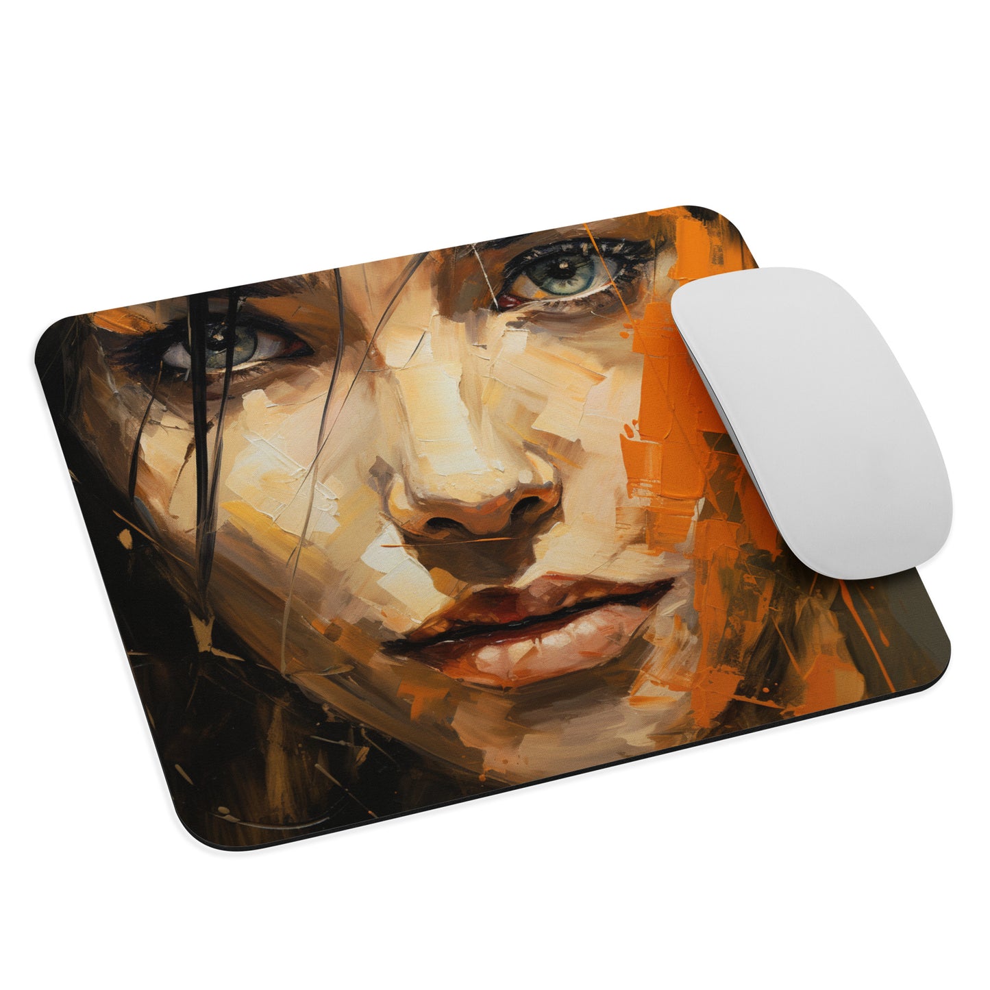 Abstract Portrait Mouse Pad