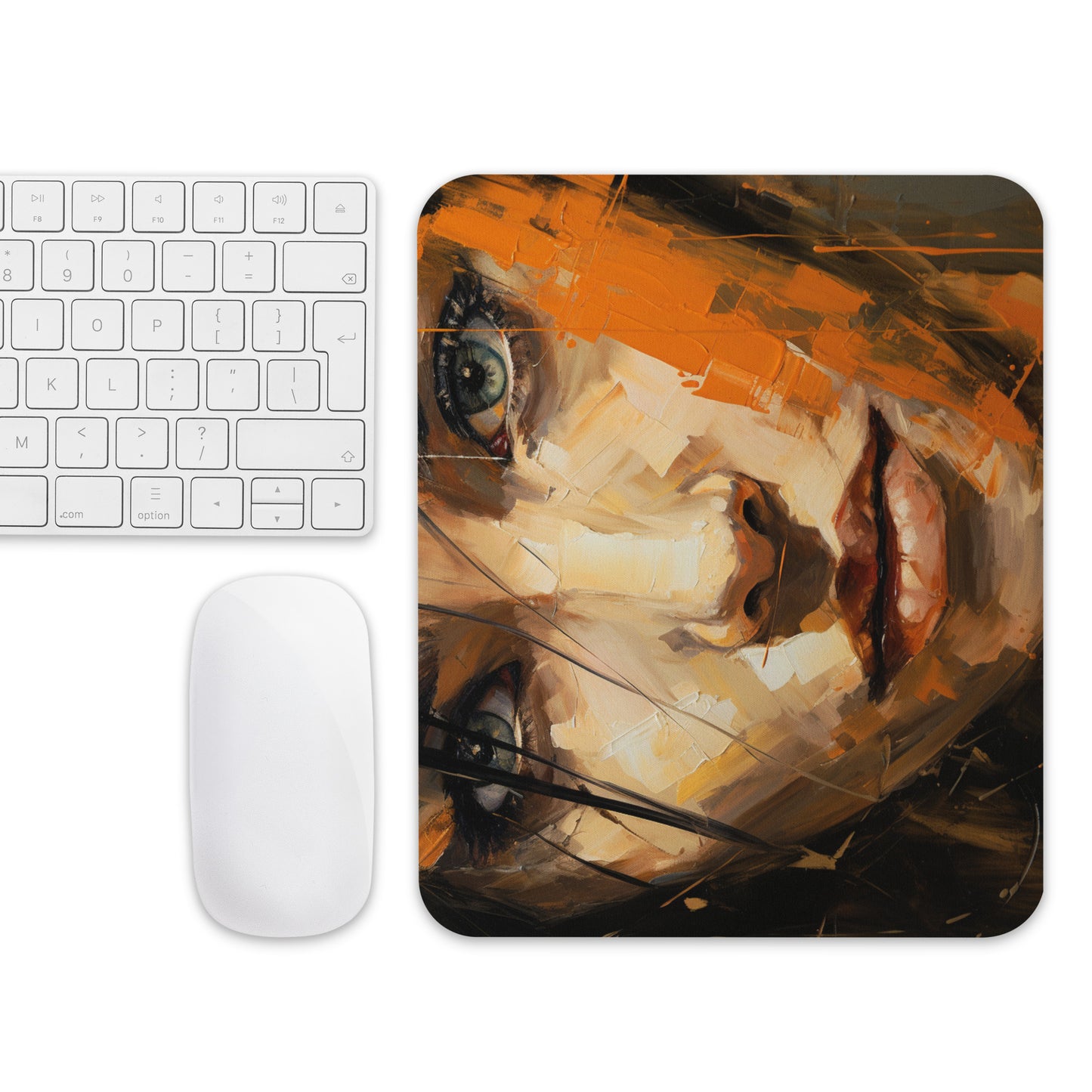 Abstract Portrait Mouse Pad