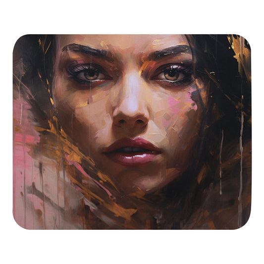 Abstract Portrait Mouse Pad