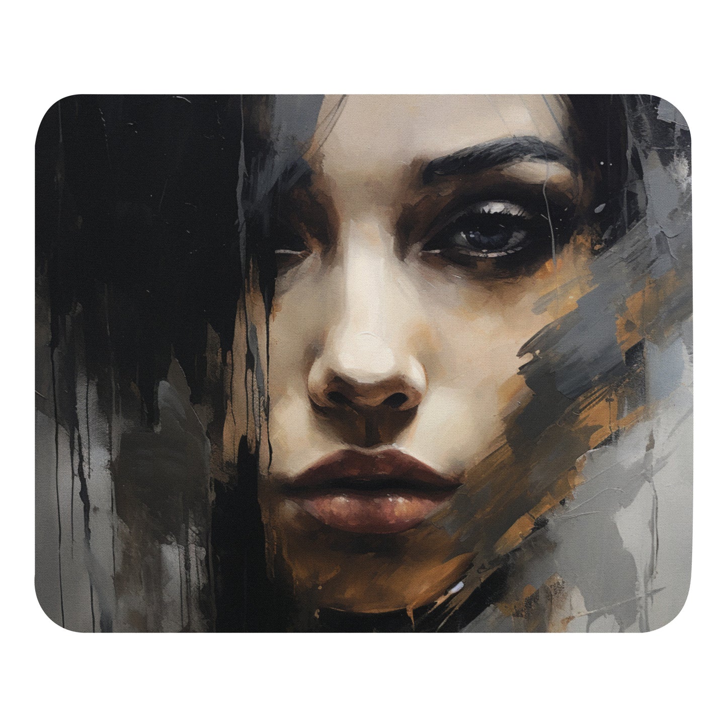 Abstract Portrait Mouse Pad