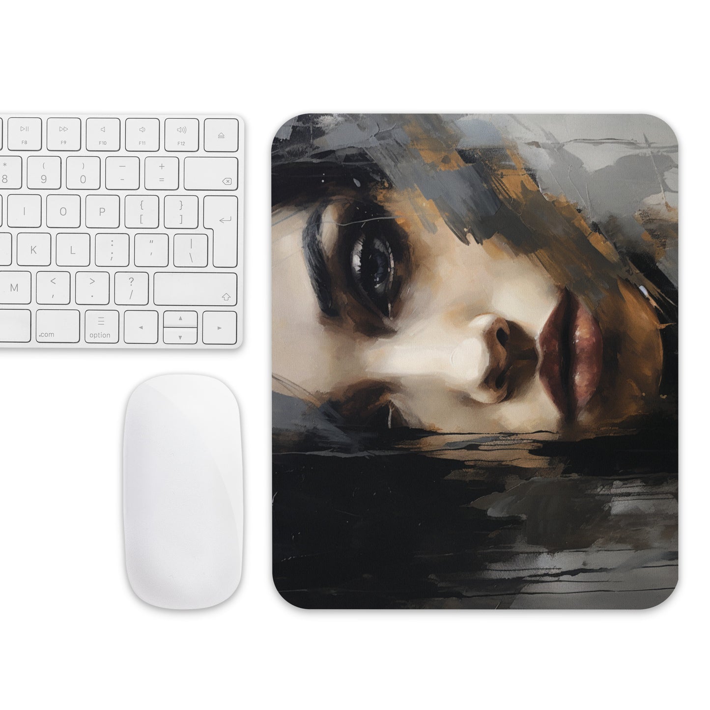 Abstract Portrait Mouse Pad