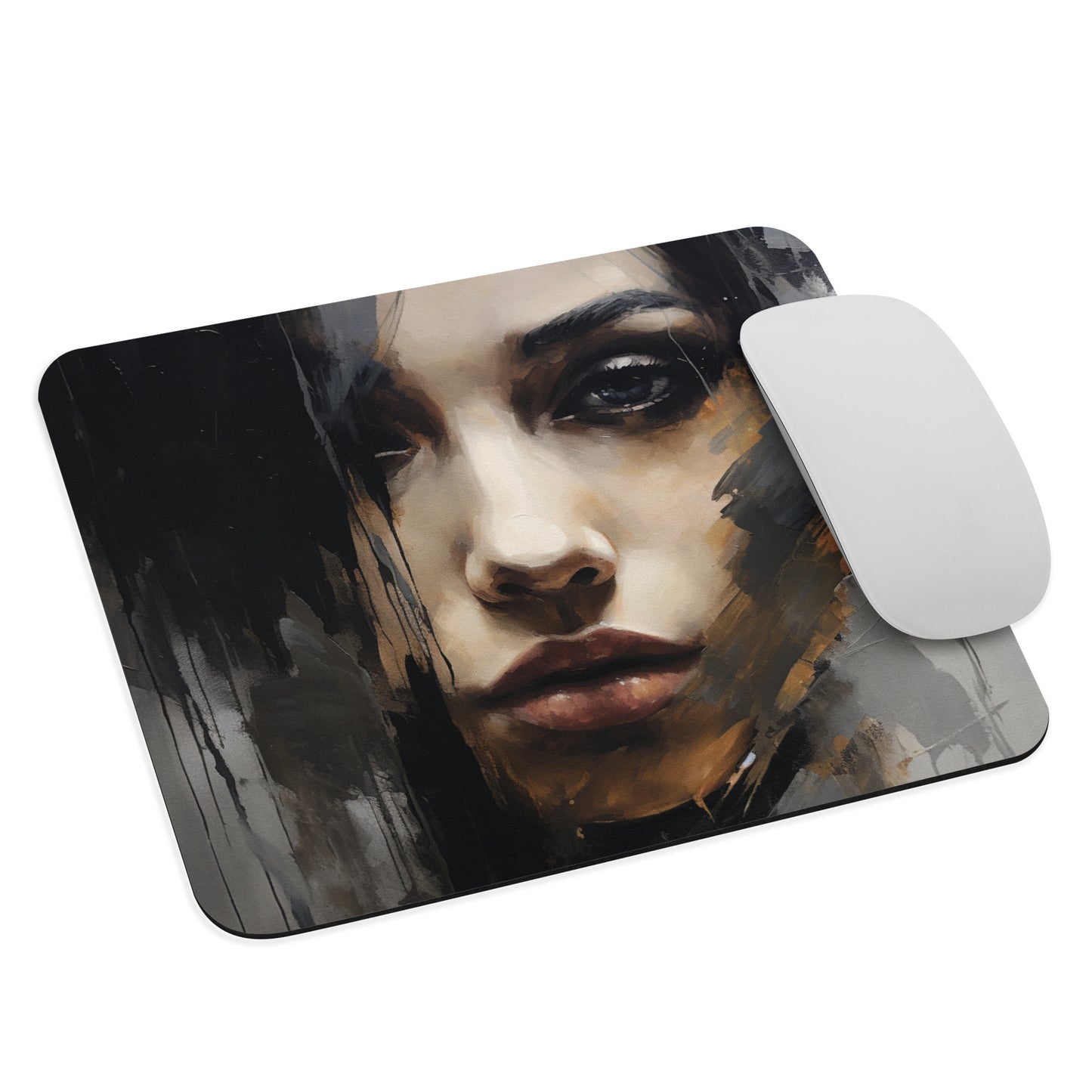 Abstract Portrait Mouse Pad