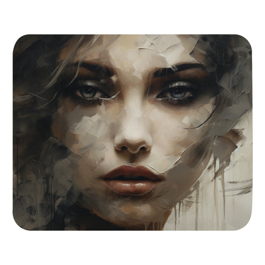 Abstract Portrait Mouse Pad