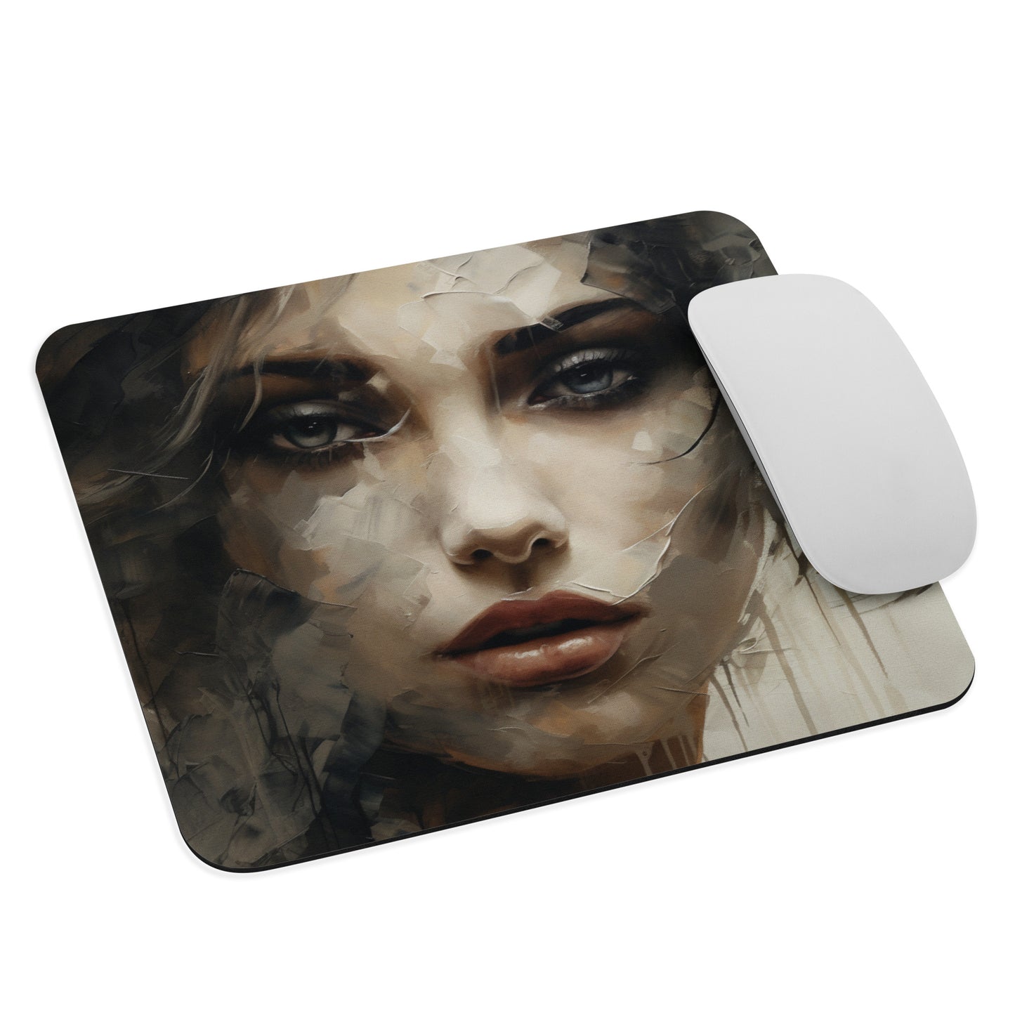 Abstract Portrait Mouse Pad