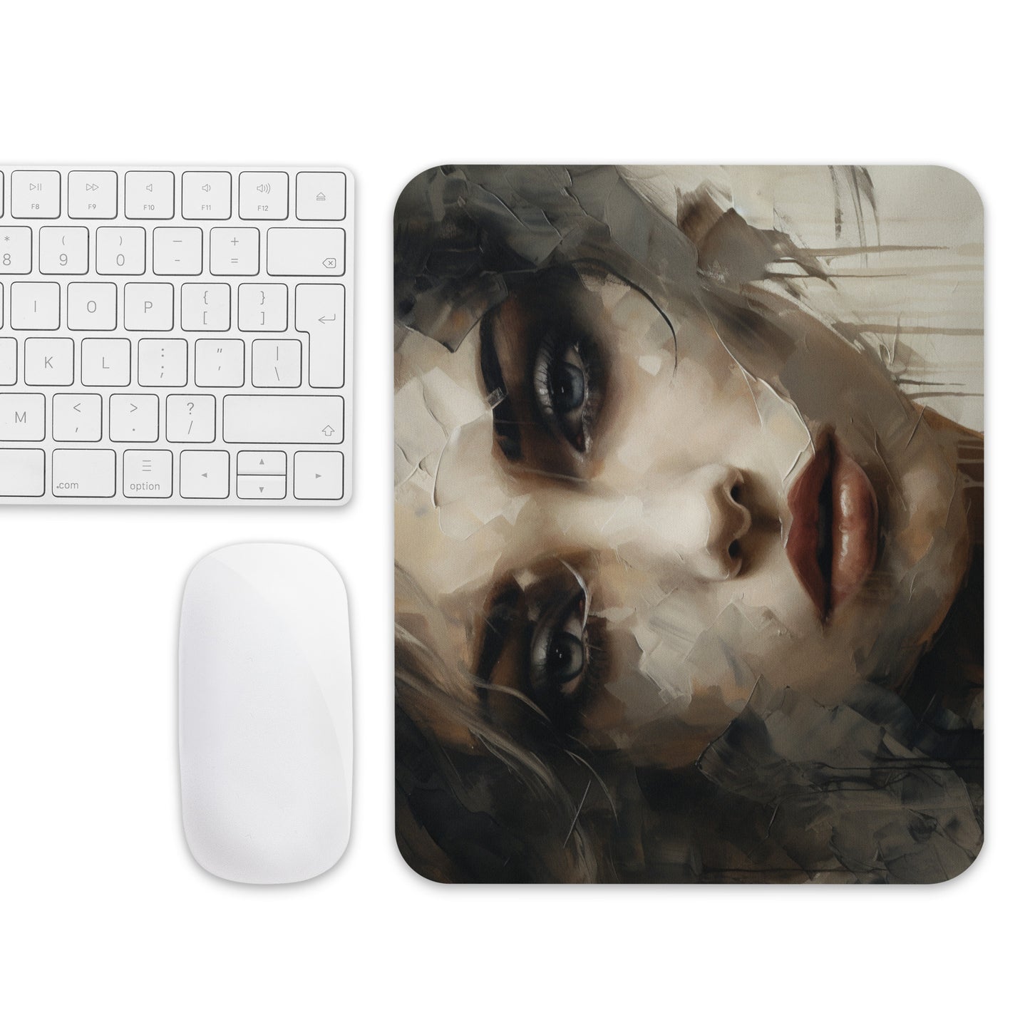 Abstract Portrait Mouse Pad