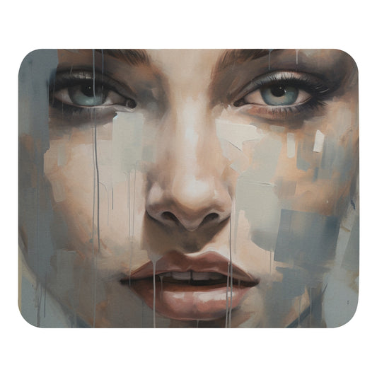 Abstract Portrait Mouse Pad