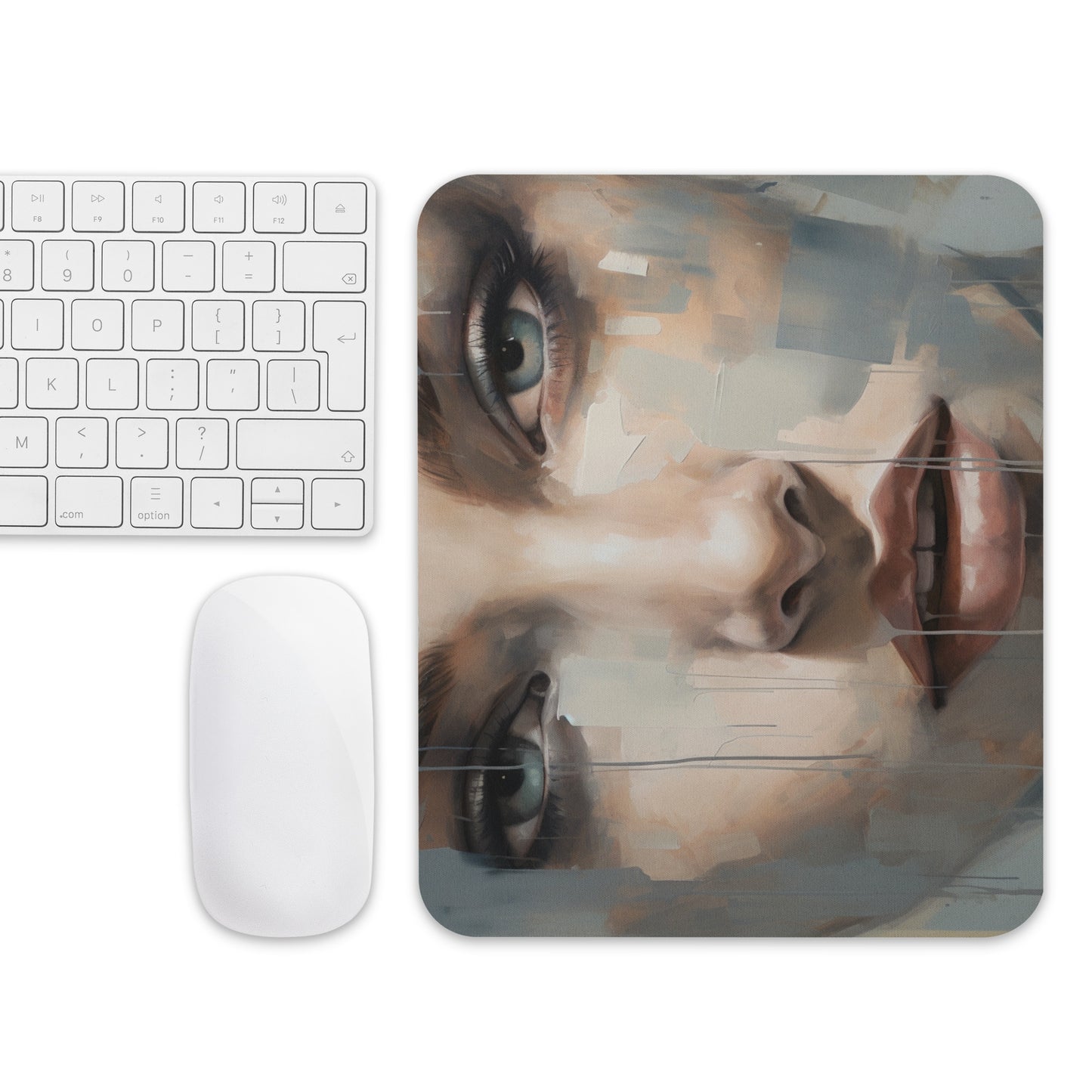 Abstract Portrait Mouse Pad