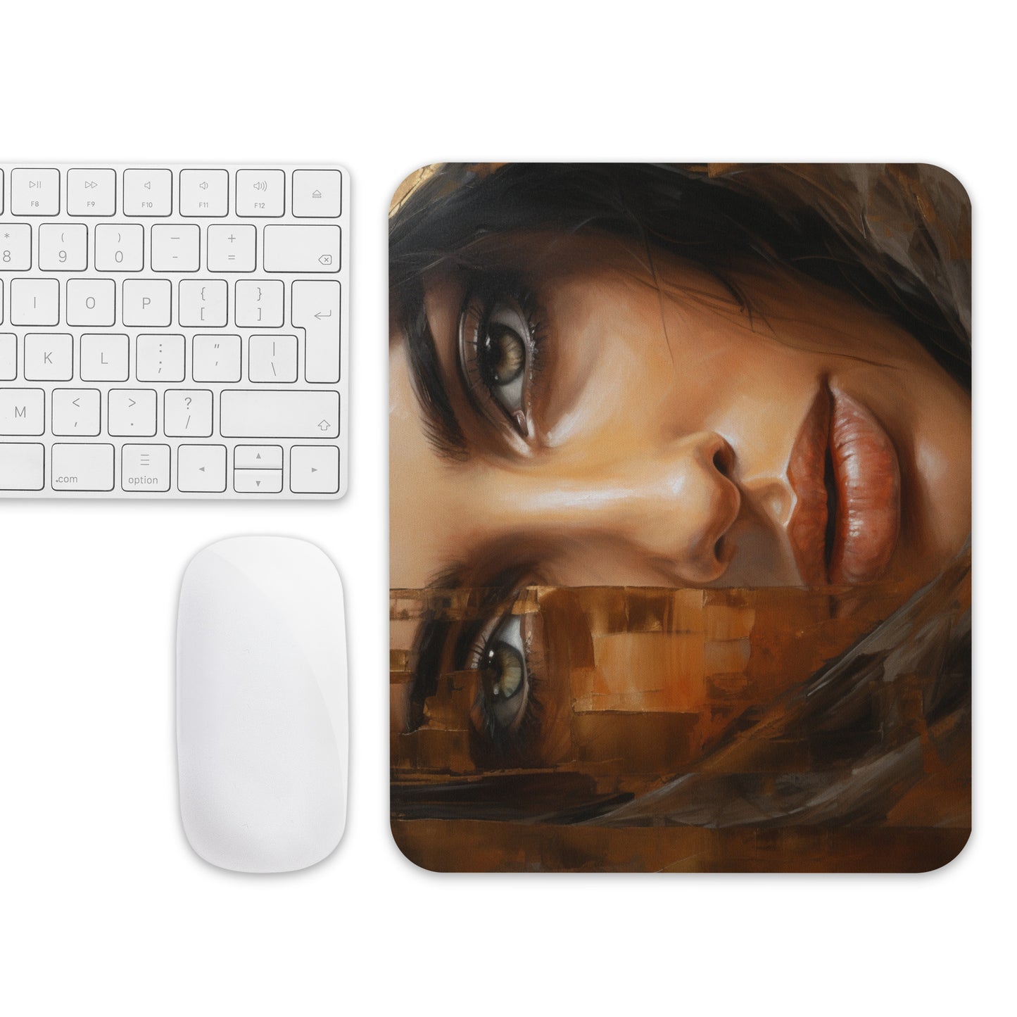 Abstract Portrait Mouse Pad