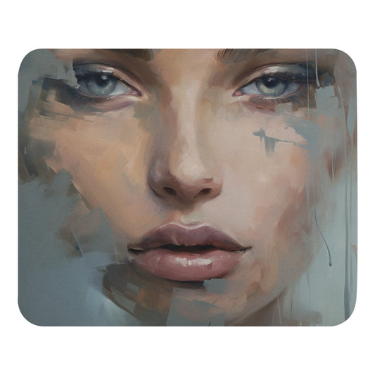 Abstract Portrait Mouse Pad