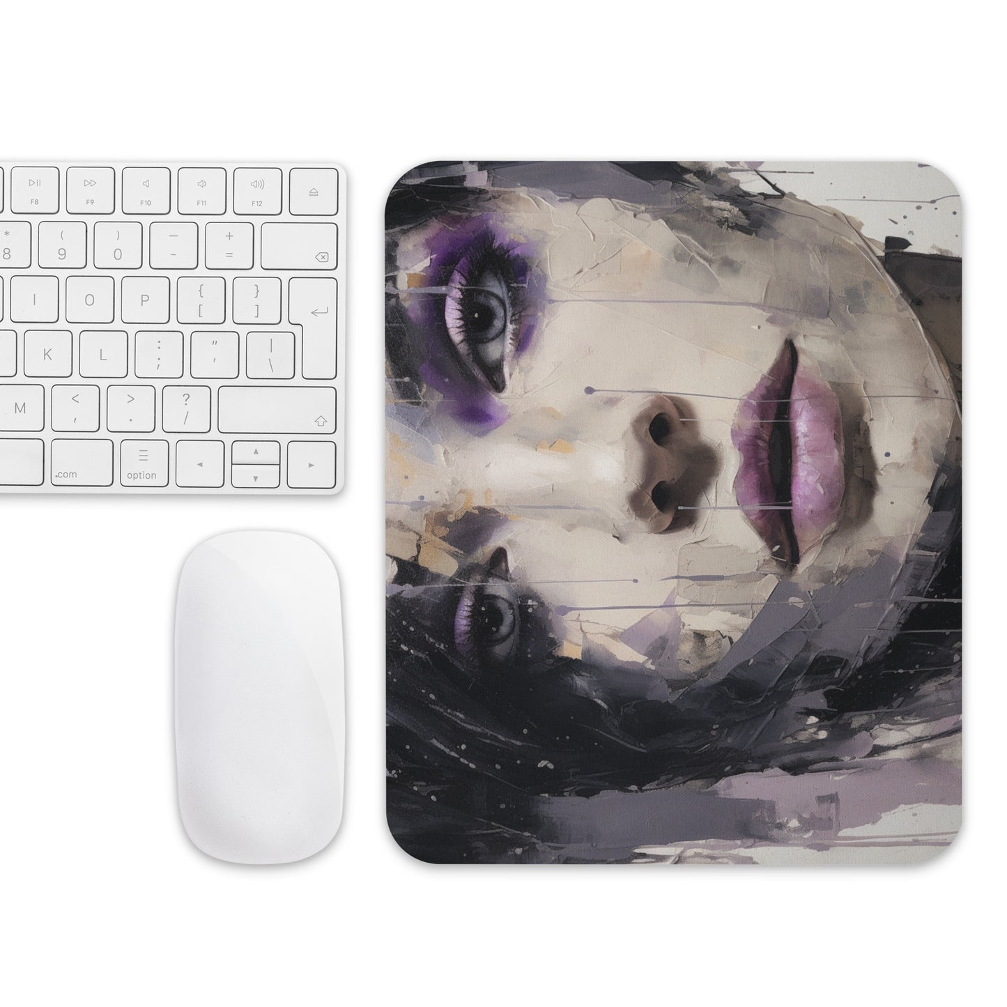 Abstract Portrait Mouse Pad