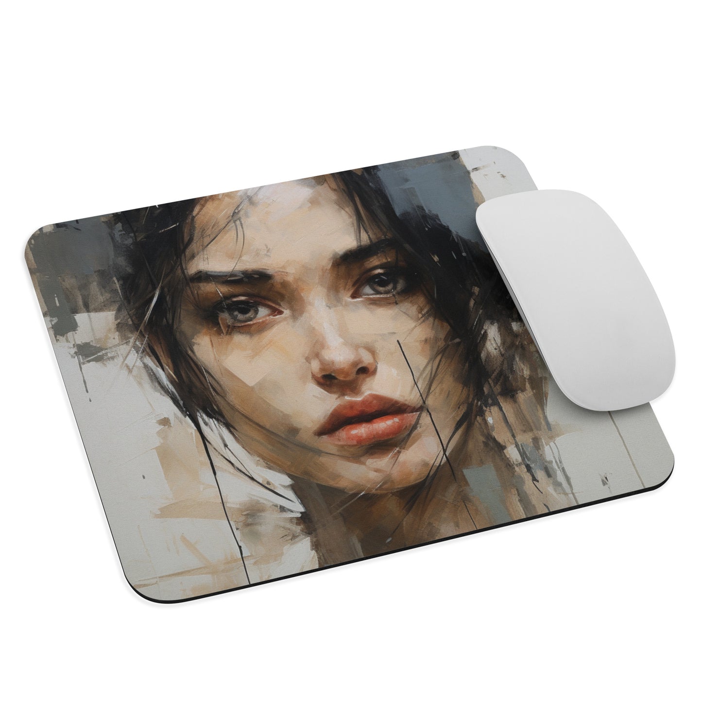 Abstract Portrait Mouse Pad