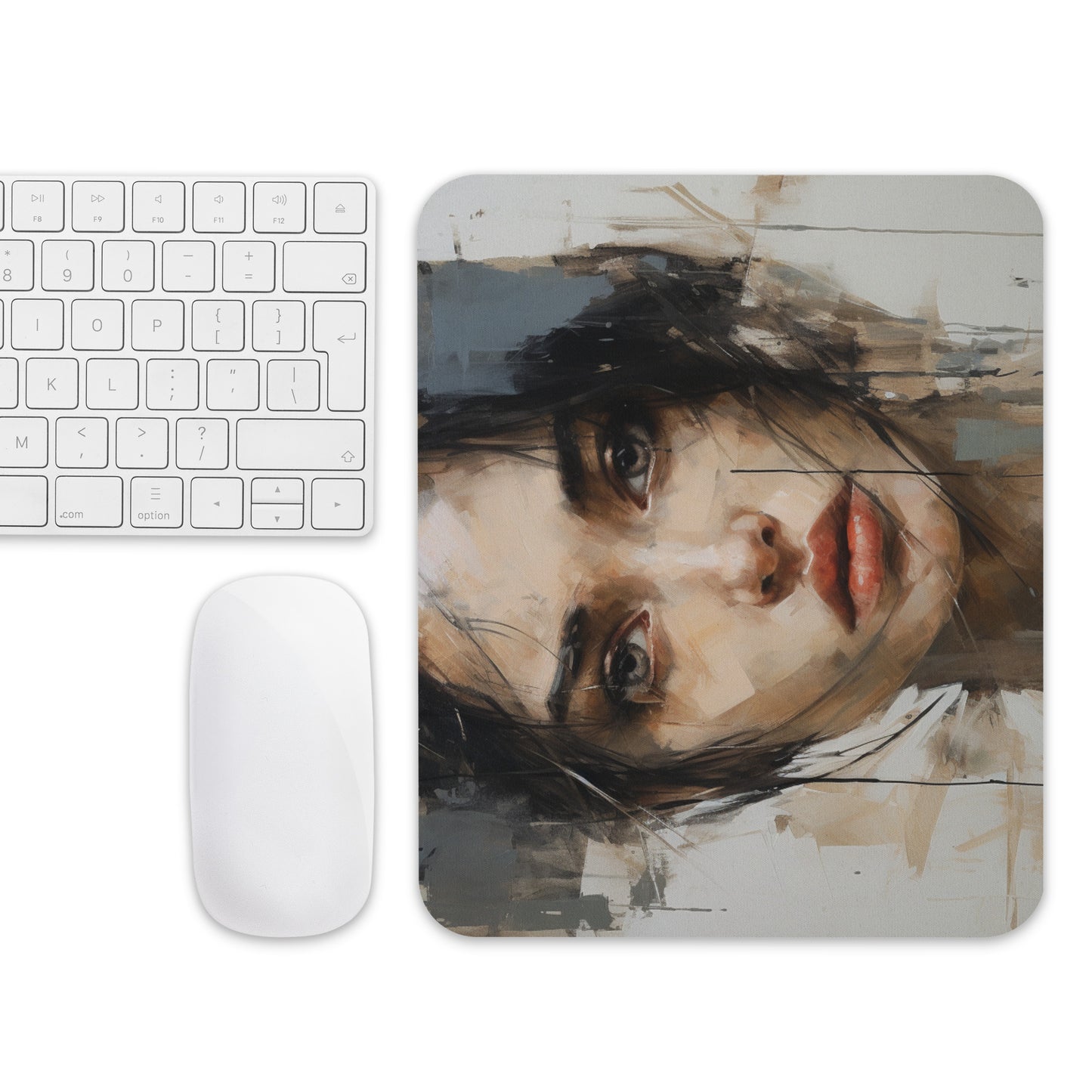 Abstract Portrait Mouse Pad