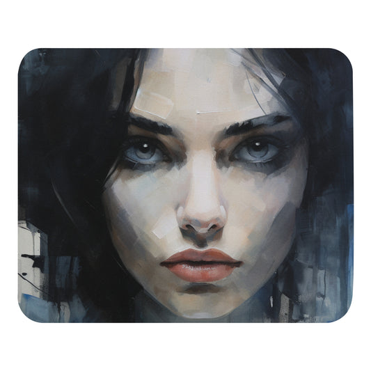 Abstract Portrait Mouse Pad