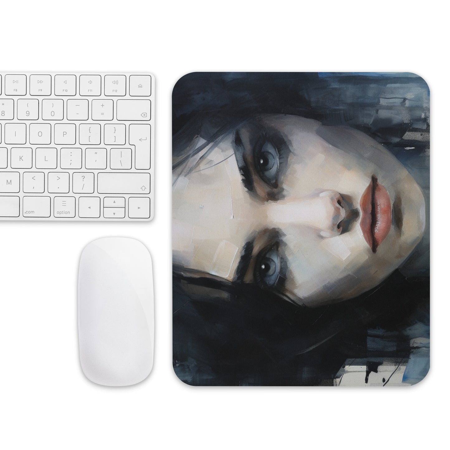 Abstract Portrait Mouse Pad