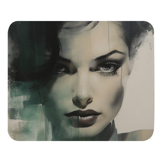 Abstract Portrait Mouse Pad