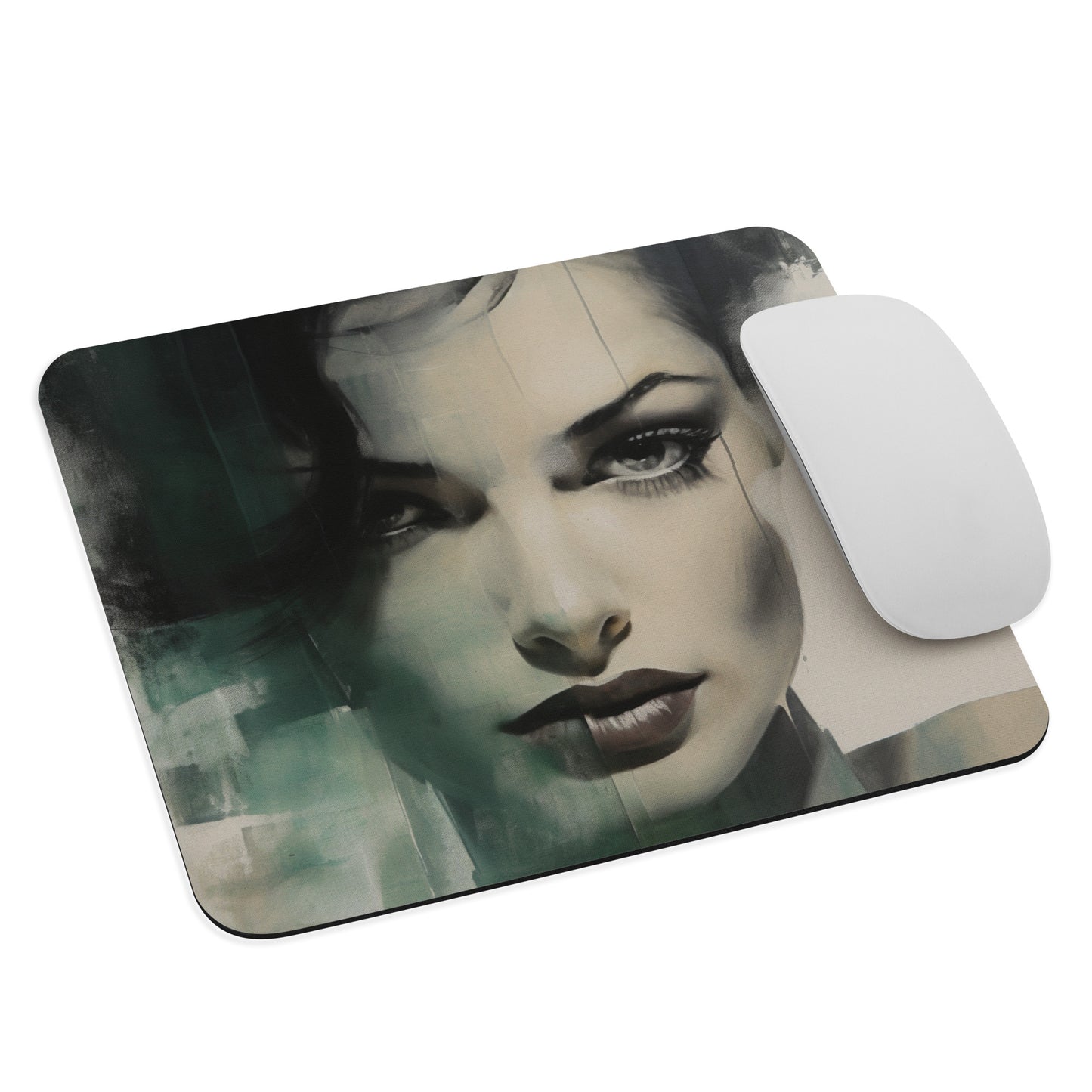 Abstract Portrait Mouse Pad