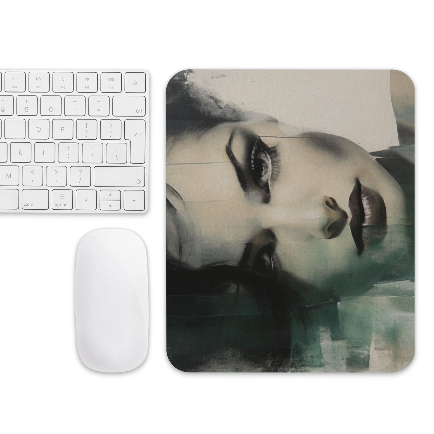 Abstract Portrait Mouse Pad