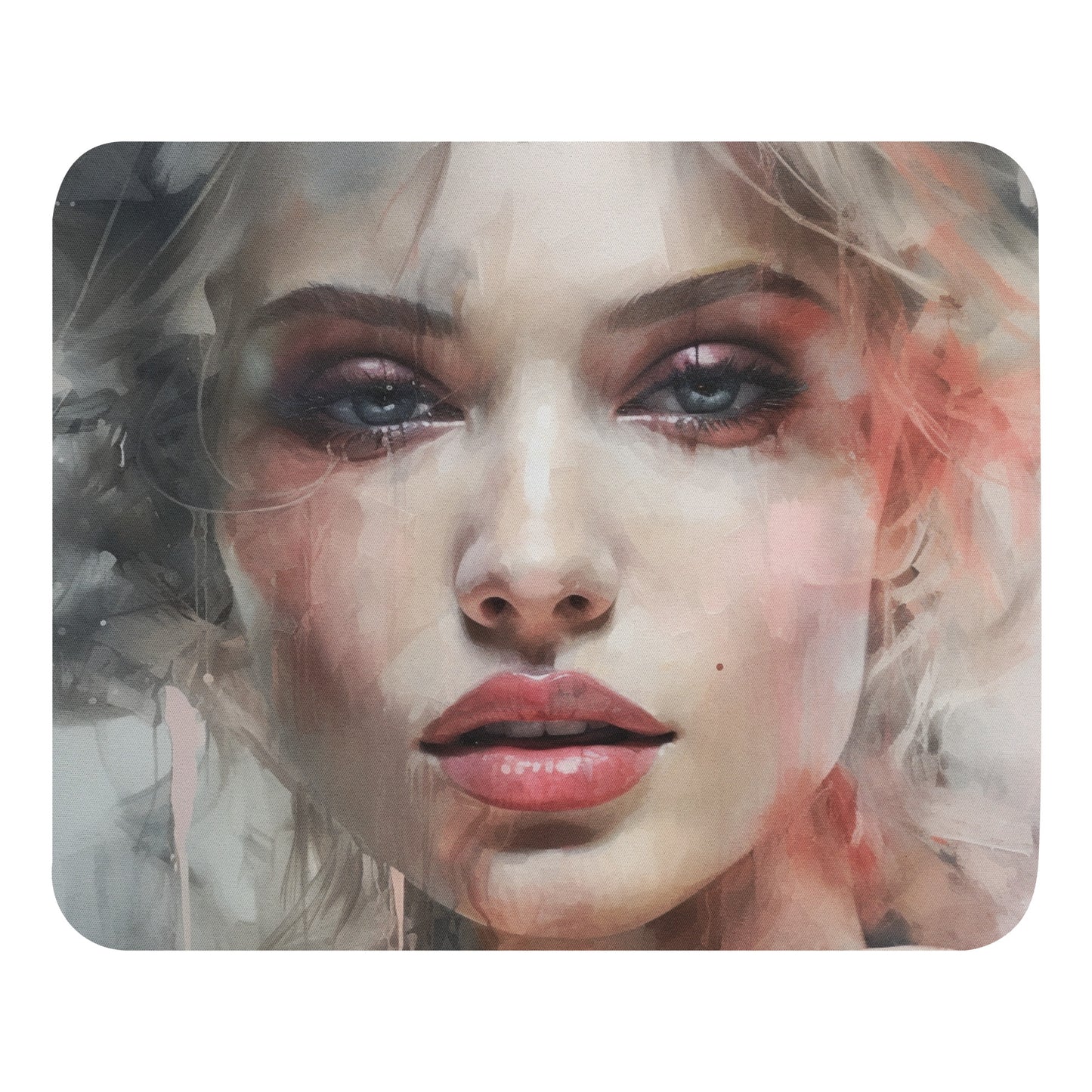 Abstract Portrait Mouse Pad