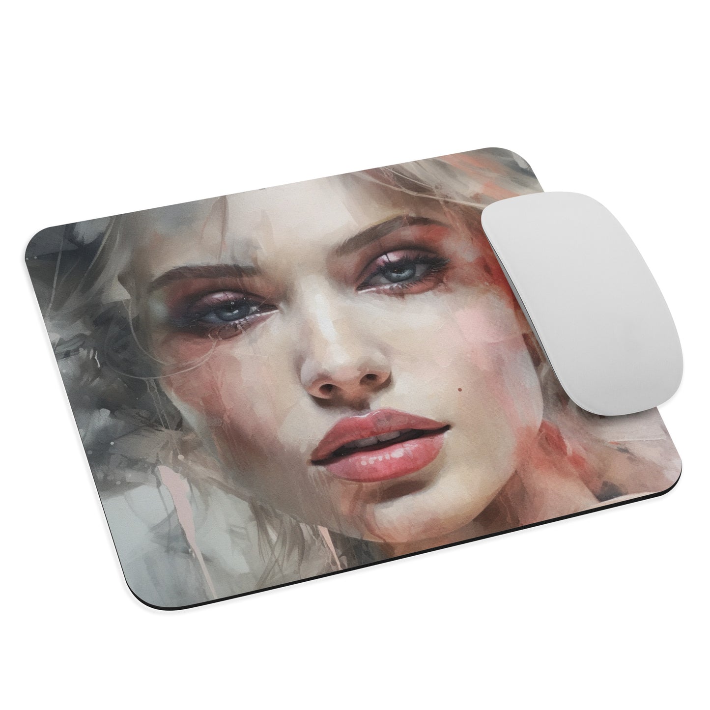 Abstract Portrait Mouse Pad