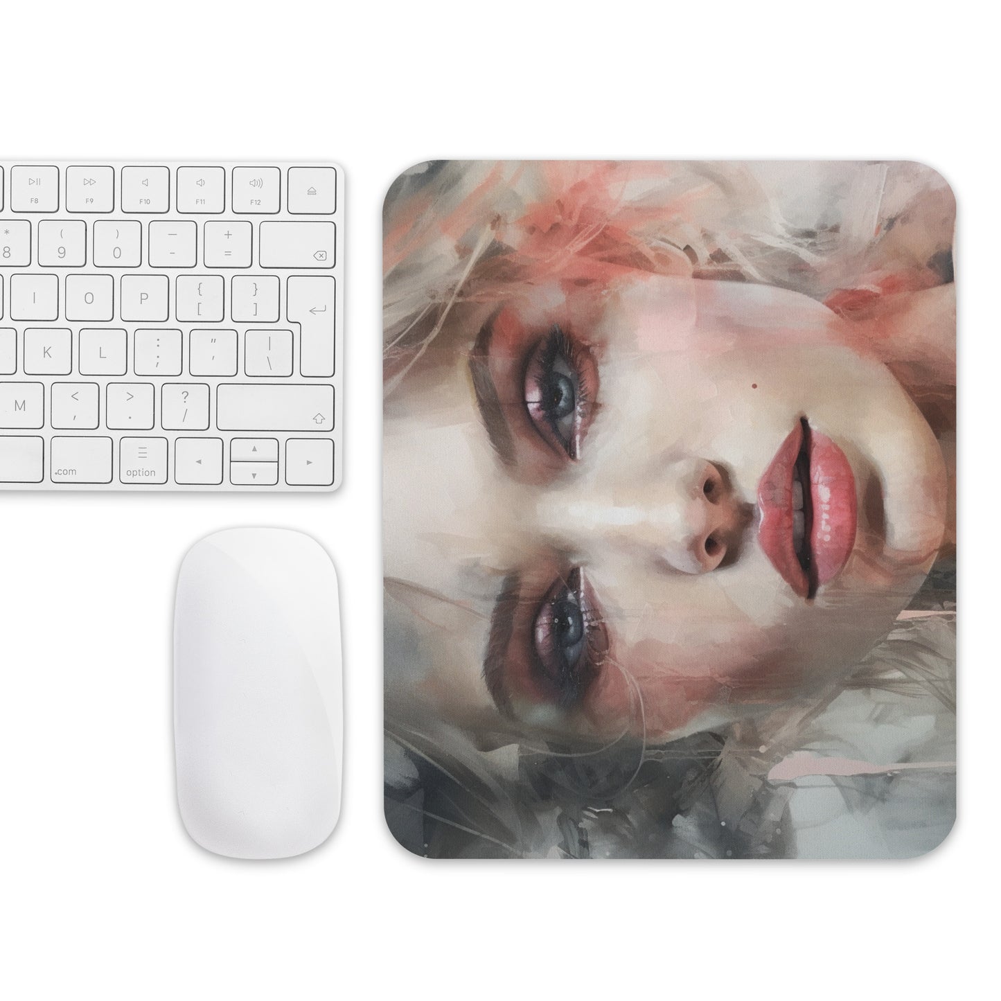 Abstract Portrait Mouse Pad